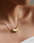 Elise Puffy Heart Necklace