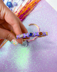 Porsha Enamel Bangles- Purple