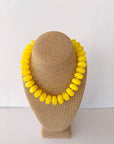 Rory Beaded Necklace-Sunshine Yellow