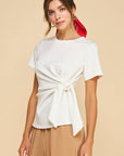 Easy On Me Knot Top-Off White