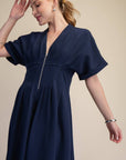 Nicola Zipper Midi Dress