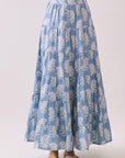 Coastal Wildflower Tiered Maxi Skirt