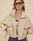 Easygoing Drawstring Jacket