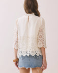 Baby's Breath Floral Eyelet Top
