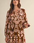 Forest Whimsy Floral Midi Dress