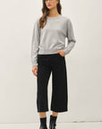 Feel At Ease Sweater-Heather Gray