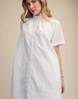 Daylight Bloom Mini Dress-White