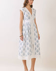 Amber Petal Midi Dress