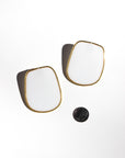 Remy Statement Earrings-White