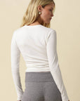 Cool Enough Crew Neck Top-Ivory