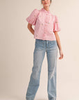 Spring Fling Bubble Sleeve Top