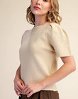 Sunday Autumn Knit Top-Beige
