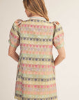 Sweet Symphony Jacquard Mini Dress
