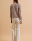 Gentle Days Ribbed Cardigan-Mocha