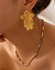 Ivy Stacked Flower Earring