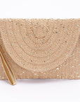 Beach Time Straw Envelope Clutch