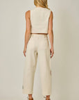 Veggie Embroidered Barrel Jeans