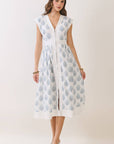 Amber Petal Midi Dress