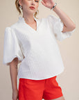 Around Town Puff Sleeve Top