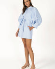 Boss Babe Pinstripe Mini Dress