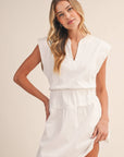 Ivory Breeze Mini Dress-Off White