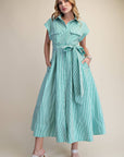 Shore Club Midi Dress-Kelly Green