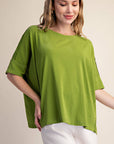 Mabel Oversized Tee-Green