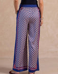 Checkerboard Wide Leg Pants