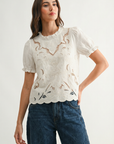 Summer Solstice Eyelet Top