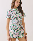 Sweet Like Spring Belted Romper