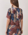 Serpent Lace Trim Top