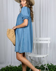 Denim Roots Mini Dress
