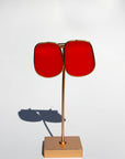 Remy Statement Earrings-Red
