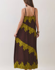 Lace Harmony Maxi Dress-Chocolate