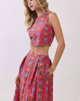 Gardenia Glow Midi Skirt