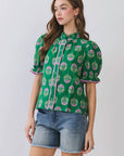 Floral Fancy Ruffle Top