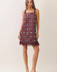 Disco Diva Plaid Mini Dress