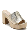 Metallic Allure Platform Mule