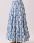 Coastal Wildflower Tiered Maxi Skirt