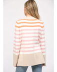 Golden Haze Striped Sweater