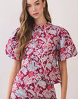 Freya Floral Puff Sleeve Top
