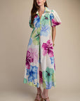 Watercolor Wishes Midi Dress