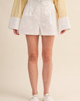 Ahoy Rope Belt Short-White