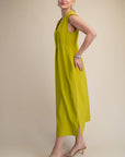 PREORDER: The Paris Edition Midi Dress-Lime