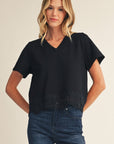 Delphine Lace Top-Black