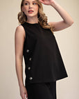 Iris Side Button Tunic