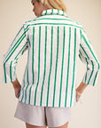 Everly Stripe Top-Green