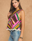 Kaleidoscope Scallop Top