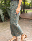 Velvet Canvas Wide Leg Pants