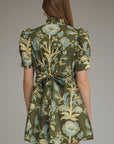 Bellemont Floral Mini Dress-Olive